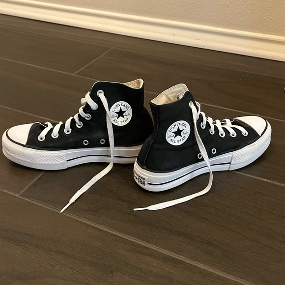 Converse Chuck Taylor All Star Platform Canvas - color Black - Picture 6 of 7